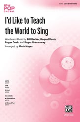 I'd Like to Teach the World to Sing SATB choral sheet music cover